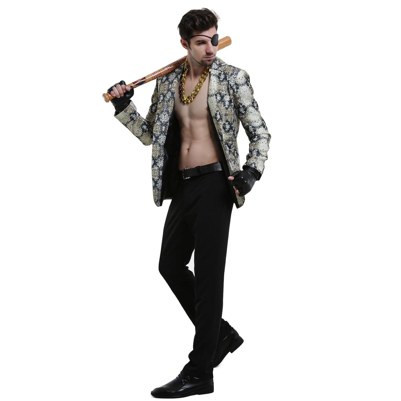 miccostumes Mens Dragon Cosplay Costume Snakeskin Jacket Large