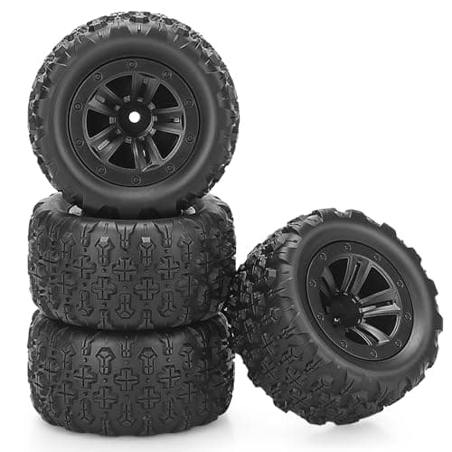 12mm Hex Hub RC Wheels and Tires daitoku 116 RC Tires RC Truck Wheel Rims Rubber Tires for 116 OffRoad RC Car 16208 16209 16210 H16BM H16GT H16H