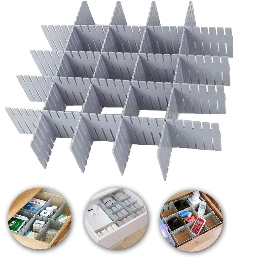 siddhmurti Adjustable Divider Drawer Storage Organizer for Makeup Tools Kitchen Cutlery Office Desk Clinic Bedroom 8 Pic