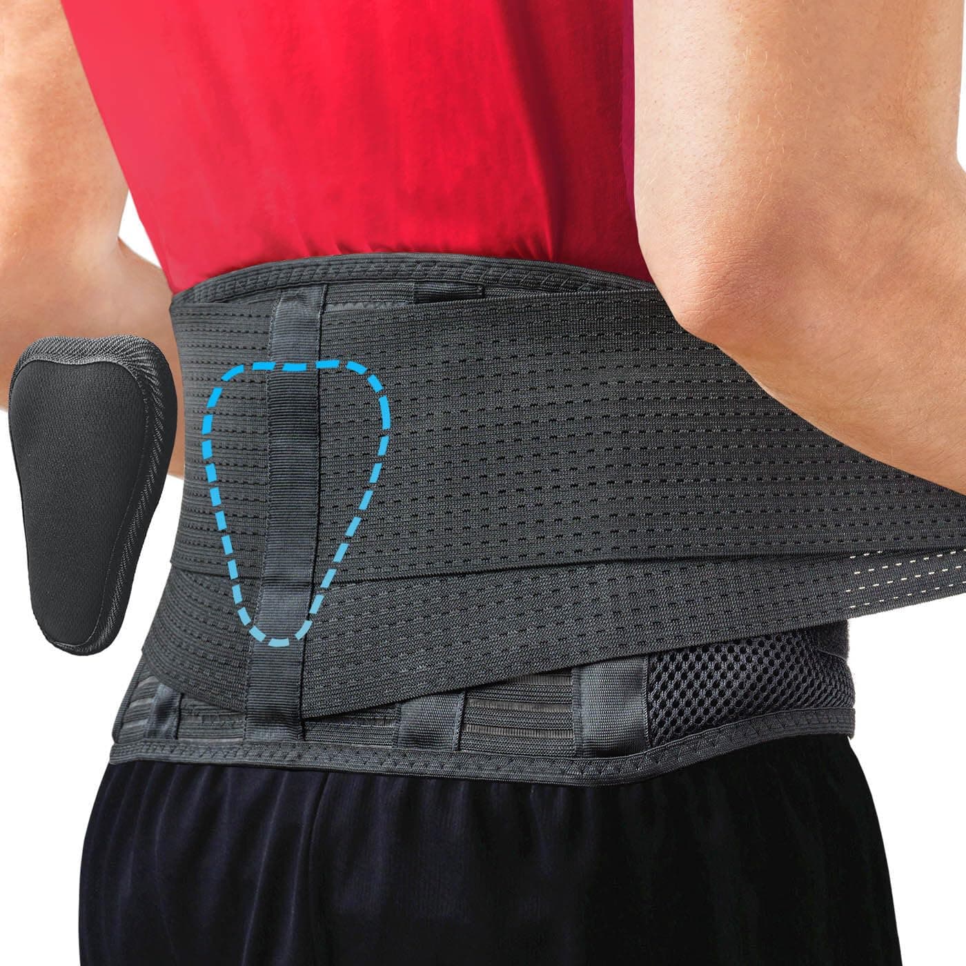 Sparthos Back Brace for Firm Lower Back Support Relief from Back Pain Herniated Disc For Men Women IMPORTANT Sizing Runs Small Please Measure and Consult Size Chart Image Before Ordering