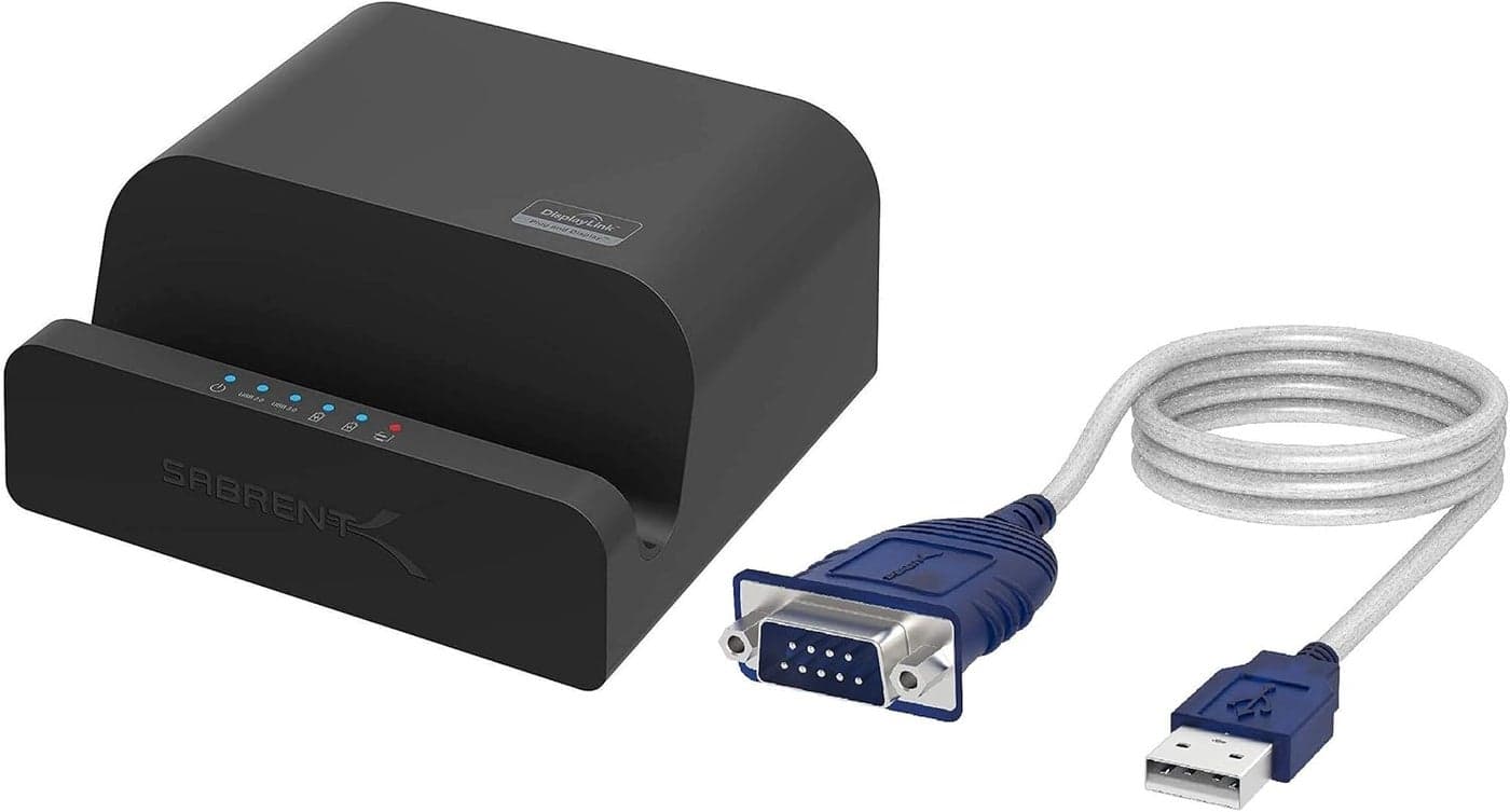 SABRENT Universal Laptop Docking Station USB 20 to Serial 9Pin DB9 RS232 Converter Cable