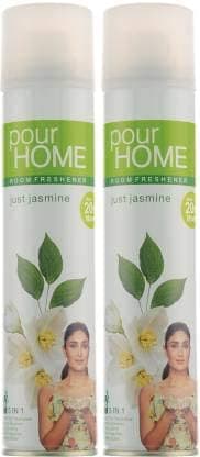 Pour Home Room Freshener Spray Just Jasmine (270 Ml) - Pack of 2