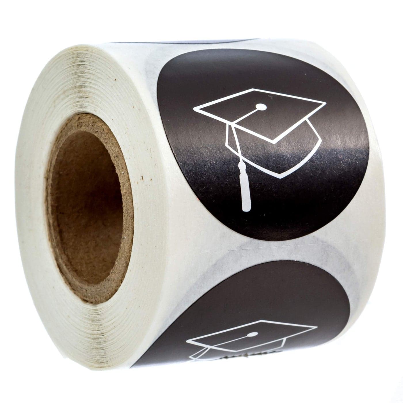 Graduation Stickers 250 Graduate Labels 15 Black and White High School College Class of 2025 Grad Cap Envelope SealsMade in The USA