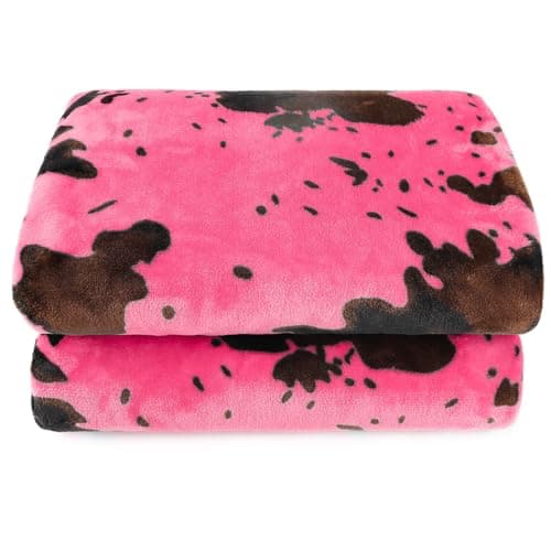 Soft Fleece Baby Blanket Warm Fuzzy Pink Throw Blanket for Kids Toddlers Crib Stroller Cute Room Decor Birthday Gifts for Girls Boys 40x50 Inches