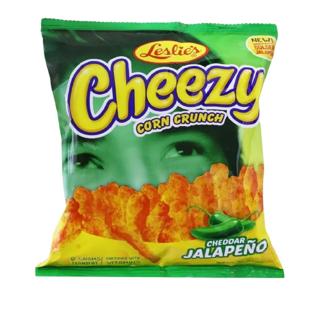 Leslies Cheezy Corn Crunch Cheddar Jalapeno Flavor- 70gms
