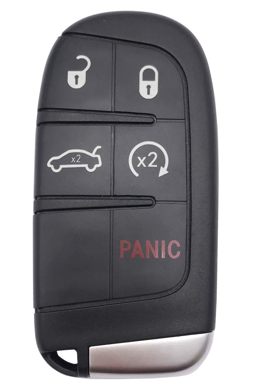Replacement Keyless Entry Key Fob Cover Case fit for Dodge Charger Challenger Jeep Grand Cherokee Compass Renegade Patriot Grand Comander Chrysler 300 Key Fob