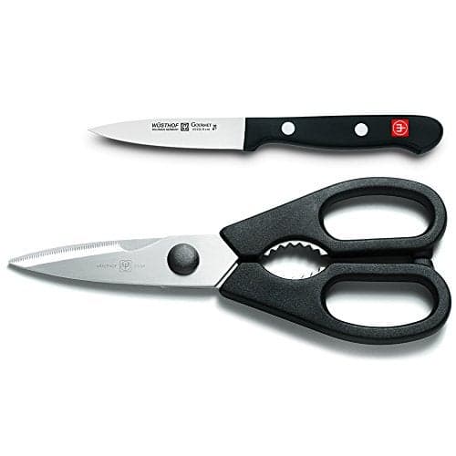 WÜSTHOF Gourmet 3" Paring Knife and Shears Set,Silver/ Black