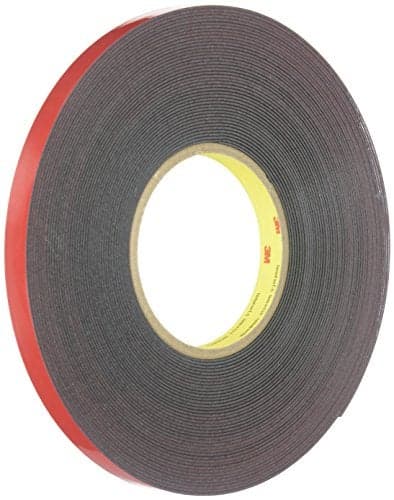 3M™ 6382 Automotive Acrylic Plus Attachment Tape, Black, 1/2" x 20 yds.