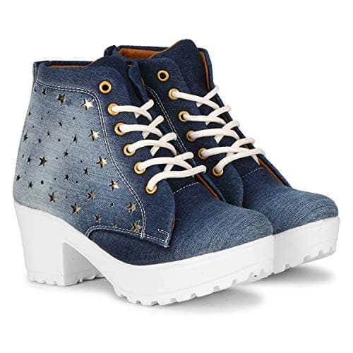 KRAFTER Women's & Girl's Classic Winter HP-122-Denim-Blue-37