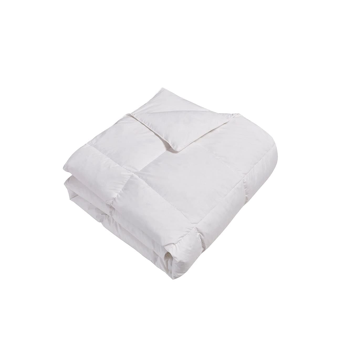 Royal Luxe White Kathy Ireland Feather Goose Down ComforterAll Season Warmth Twin