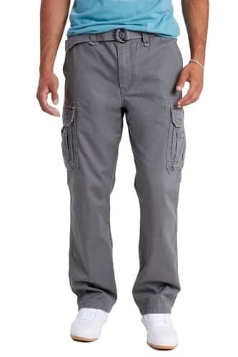 UNIONBAY mens Survivor Iv Relaxed Fit Cargo - Reg and Big Tall Sizes Casual Pants, Grey Goose, 32W x 34L US
