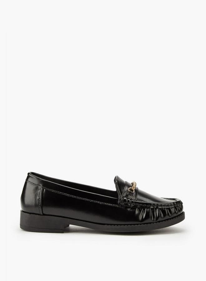 Flora Bella Chain Detail Slip-On Loafers