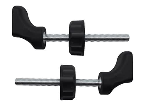 Baby Gate Guru M8 8mm Quarter Round Spindle Rod Adapter 2 Pack for Pressure Mounted Baby and Pet Safety Gates 8mm Black