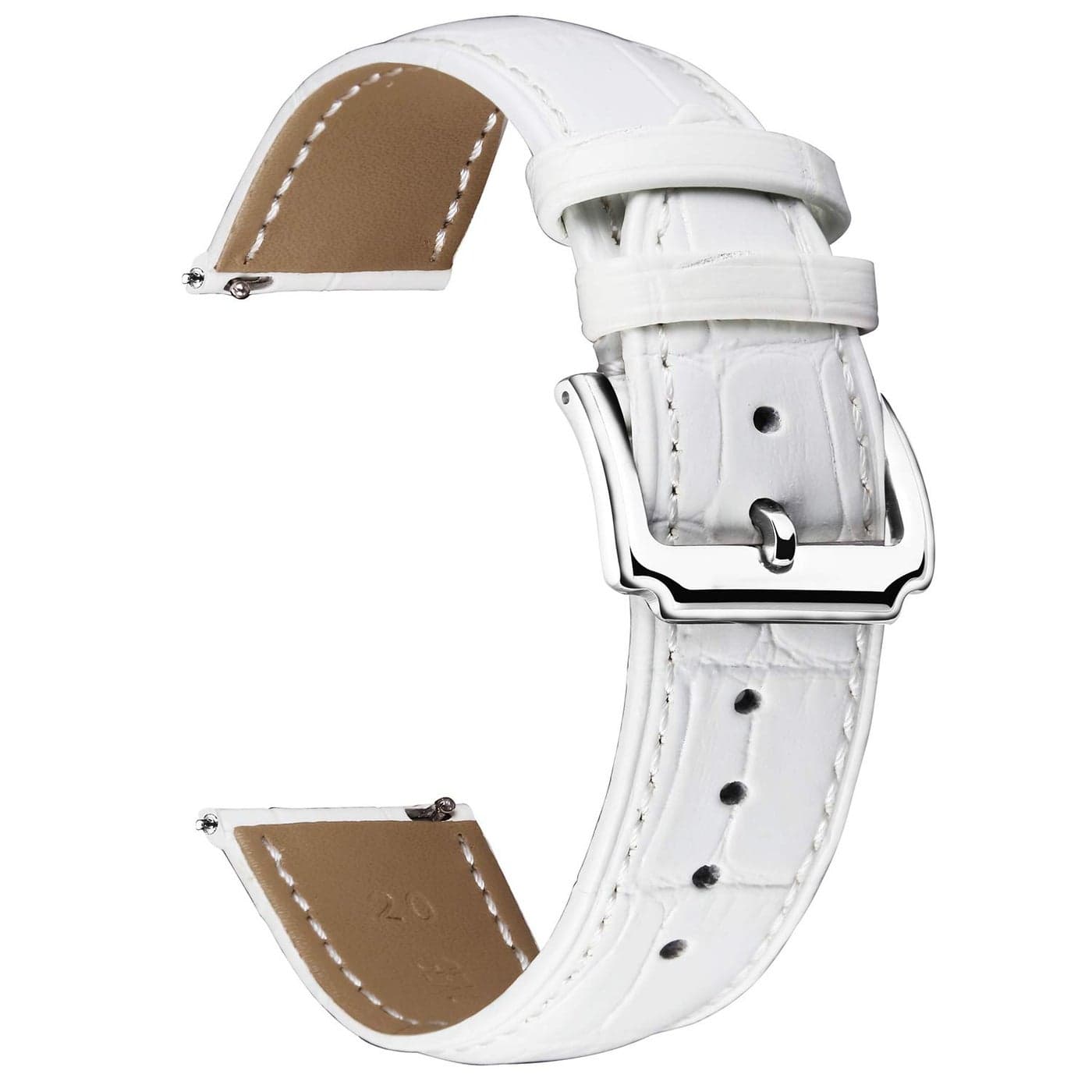 BINLUN Genuine Leather Watch Bands Women Men Quick Release Leather Watch Straps Replacement with 12 Colors Option (10mm, 12mm, 14mm, 15mm, 16mm, 17mm, 18mm, 19mm, 20mm, 21mm, 22mm, 23mm)