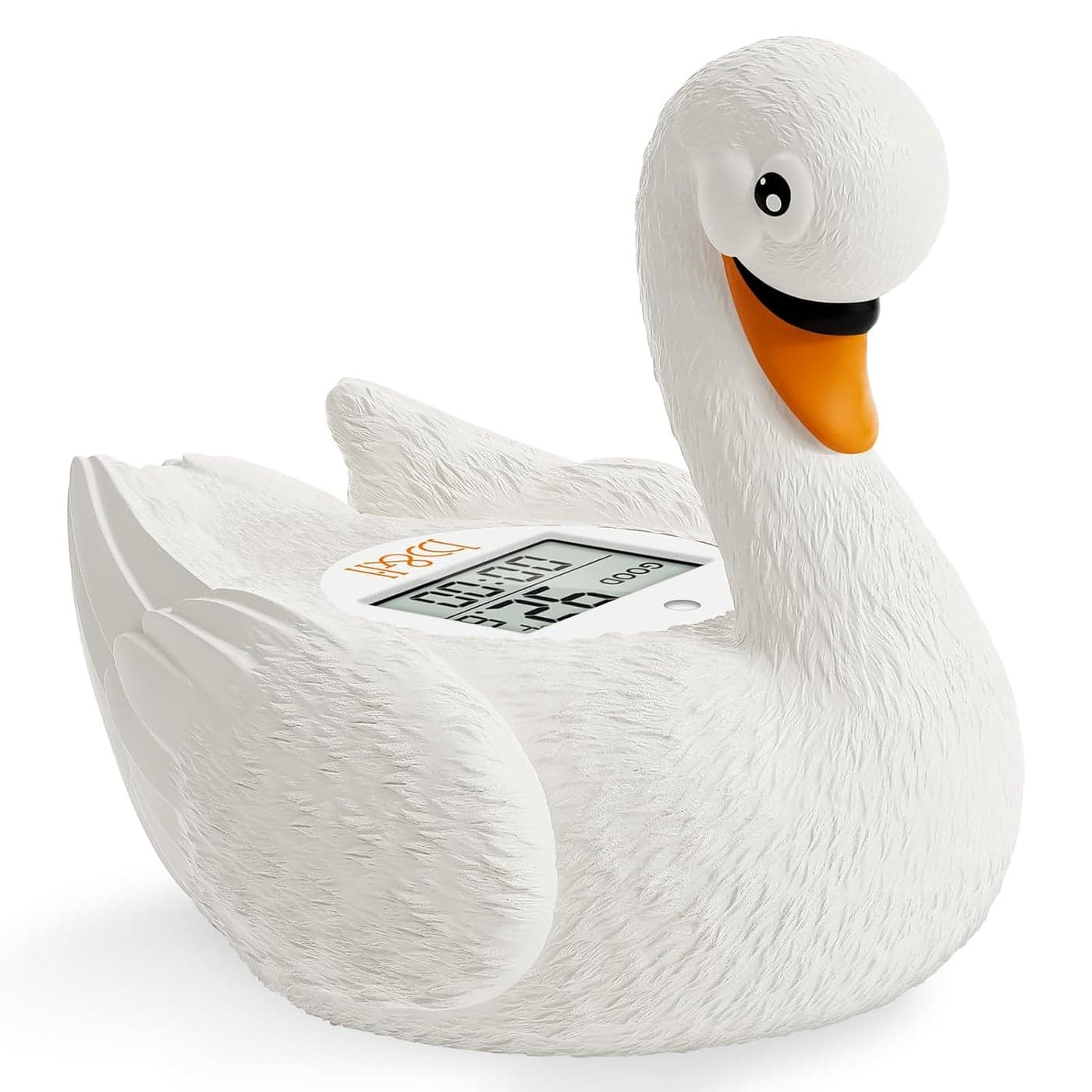 bh Baby Bath Thermometer Swan Digital Infant Safe Bath Thermometer Reliable Temperature Readings Easy to Read Screen Shower Timer Waterproof and Floats in Water Newborn Must Haves