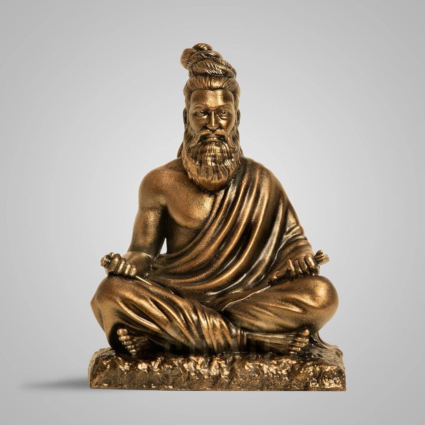 SILAII Thiruvalluvar Sculpture 5 Inch Antique Bronze Colour