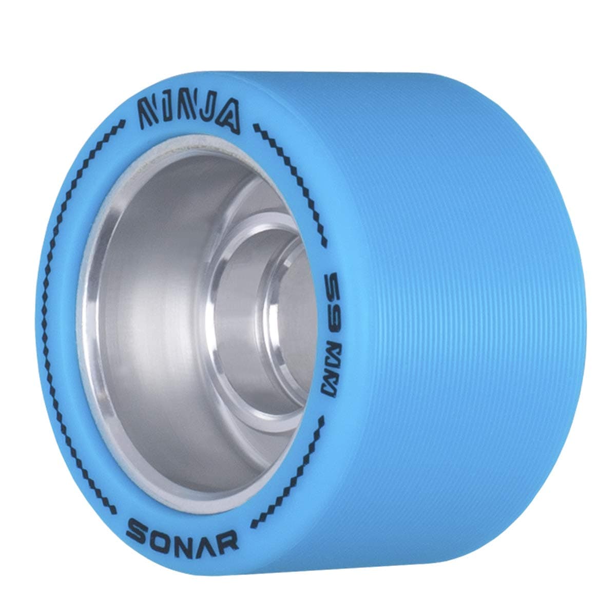 Riedell Ninja Wheels - Agile Roller Skate Wheels - 4 Pack of 59mm x 38mm Wheels | Blue | 93A Hardness