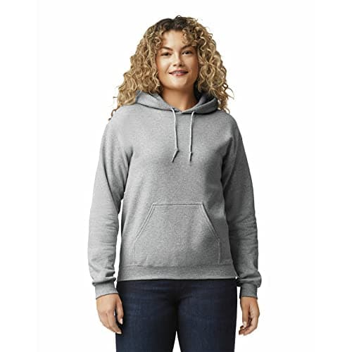Gildan Adult Fleece Hoodie Sweatshirt, Style G18500, Multipack, Sport Grey (1-Pack), Large
