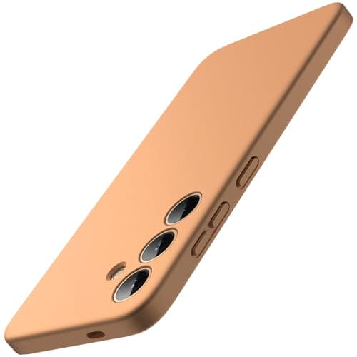 JETech Slim Fit Case for Samsung Galaxy S24 5G, Camera Lens Full Protection, Soft TPU Thin Protective Phone Cover with Matte Finish, Shockproof (Sandstone Orange)