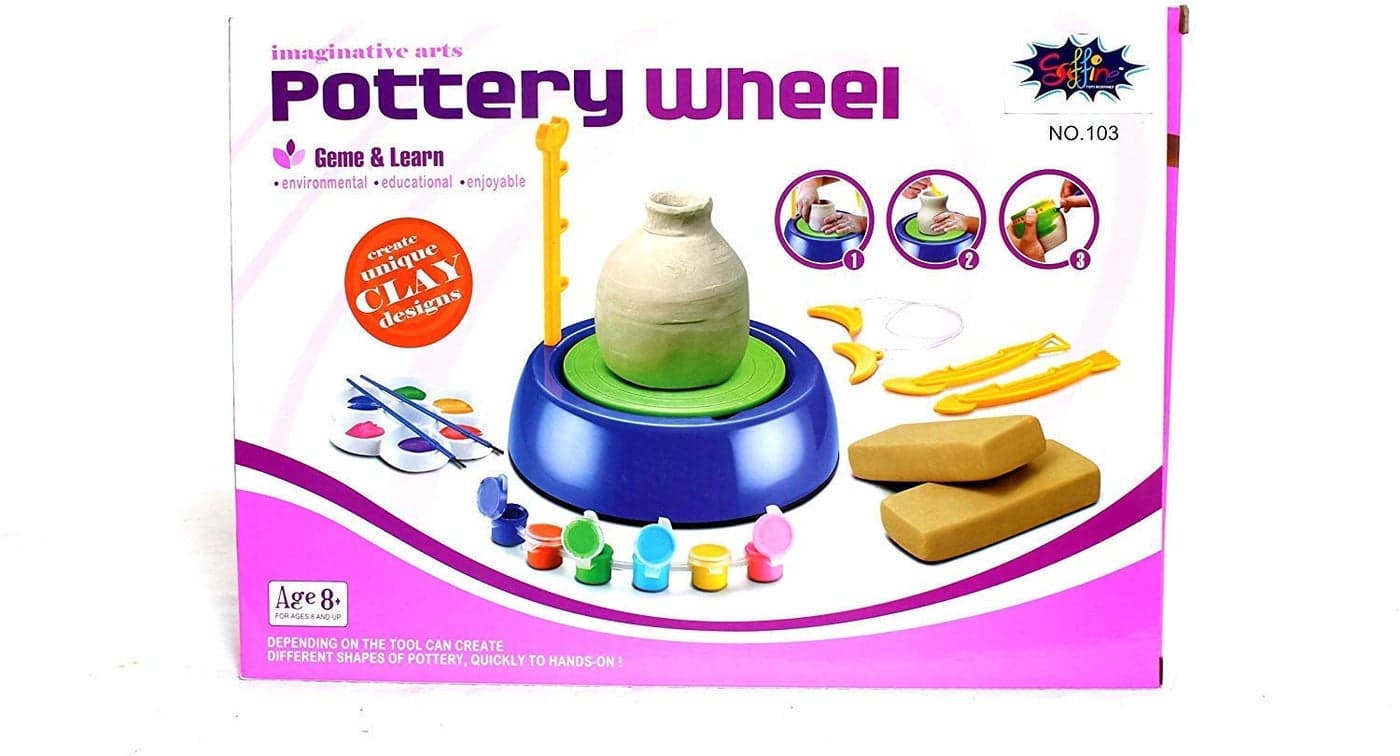 Barodian's™ Big Size Pottery Wheel Set, Multi Color
