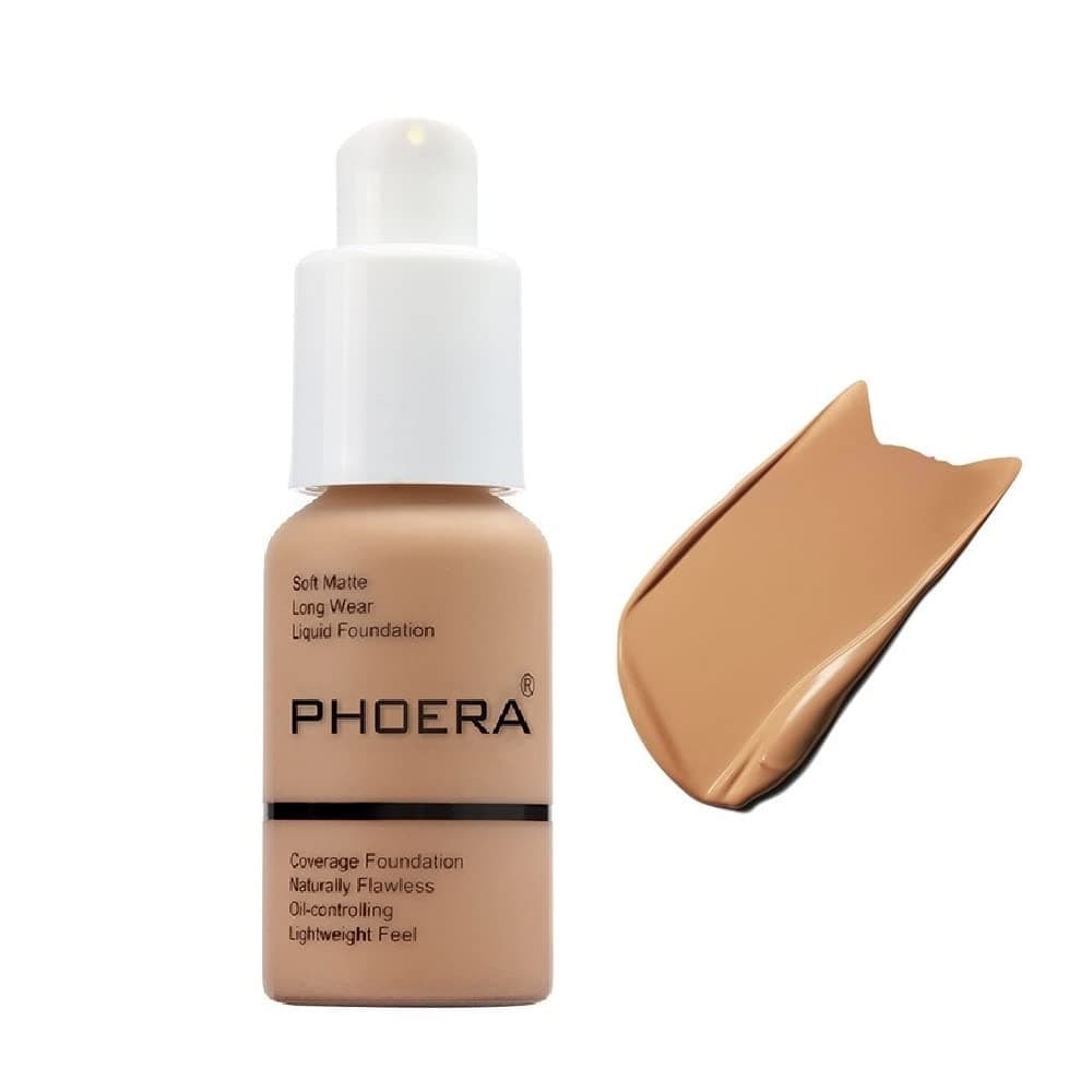PHOERA Foundation Flawless Soft Matte Liquid Foundation Makeup for Women105 Sand