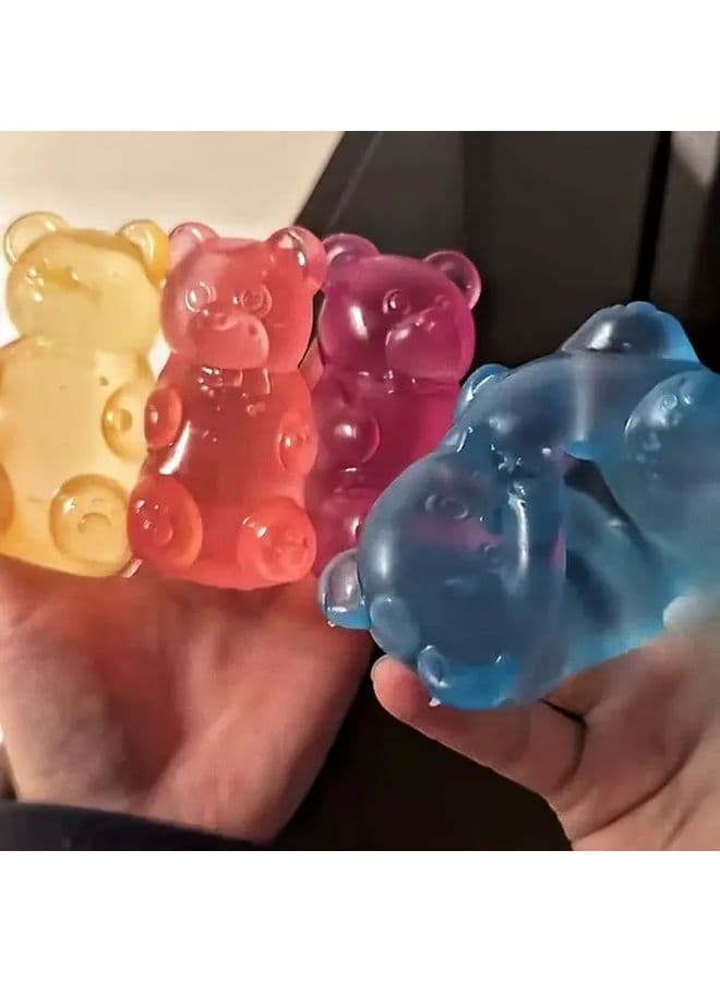 Yellow Bear Squeeze Toy For Entertainment And Kneading Portable Desk Decor Gift