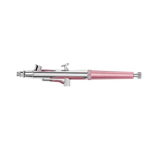 Airbrush Kit Portable Airbrush Accessories Air Brush Kit with Air Compressor 0.3 mm Needles Air Brush Gun Set for Painting,Model,Cake Decorating,Makeup,Nail Art (Pink -0.3 Nozzle)