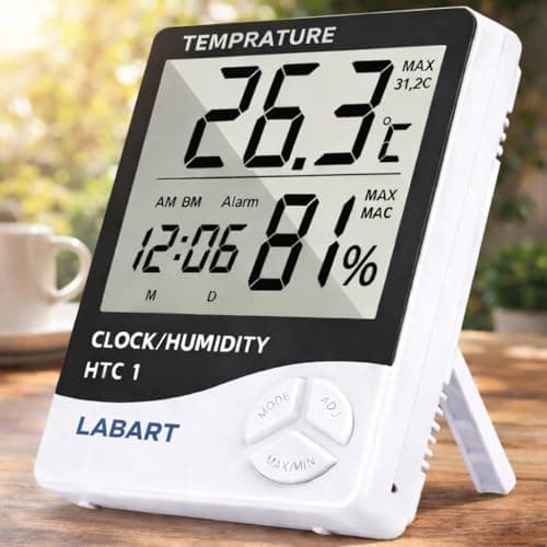 LABART ThermoPro TP50 Digital Hygrometer Indoor Thermometer Room Thermometer and Humidity Gauge with Temperature Monitor