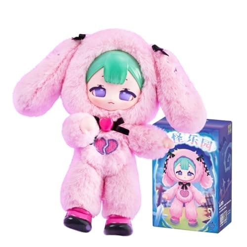 CALEMBOU Plush Doll Blind Box 7 Eve Lynna Series Vinyl Plush Blind Box Kawaii 1 of 6 Possible Mystery Collectible Toys Cute Soft Animals Charm Christmas Birthday Gifts Strange Park Series