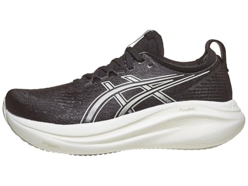 ASICS Women's Gel-Nimbus 27 Running Shoe, 10, Black/Lake Grey