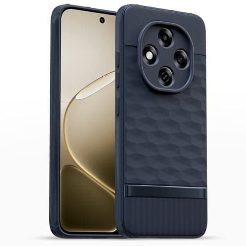 Pikkme Back Cover for Oppo F31 Pro 5G Camera Protection 3D Hexa Cube Design Silicone Protective Bumper Case (Blue)