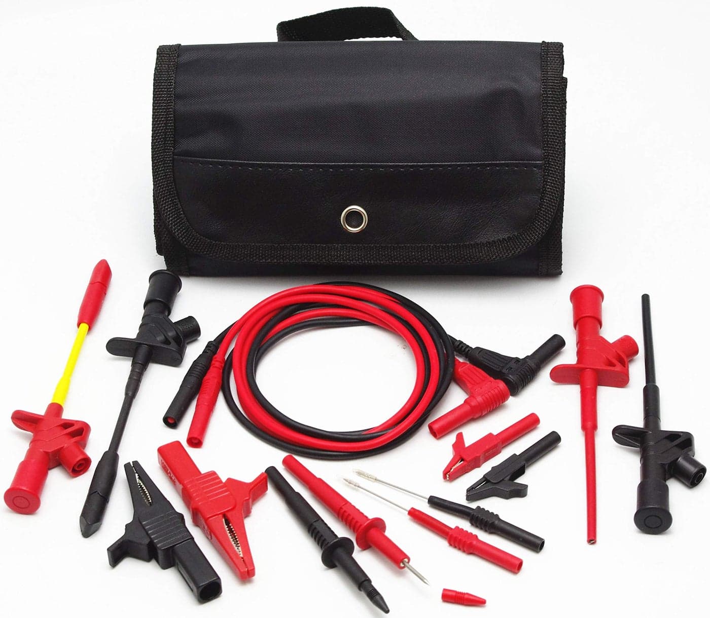15in1 TestHelper TH8KIT Electronic Specialties Automotive Test Probes Kit Test Leads Set Alligator Clips 4mm Banana Plug for Universal Multimeter Meter