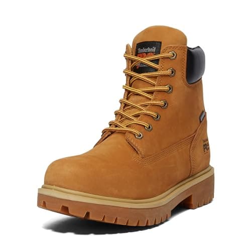 Timberland PRO Men's Direct Attach 6 Inch Soft Toe Insulated Waterproof Industrial Work Boot, Wheat-2024 NEW, 8.5 W