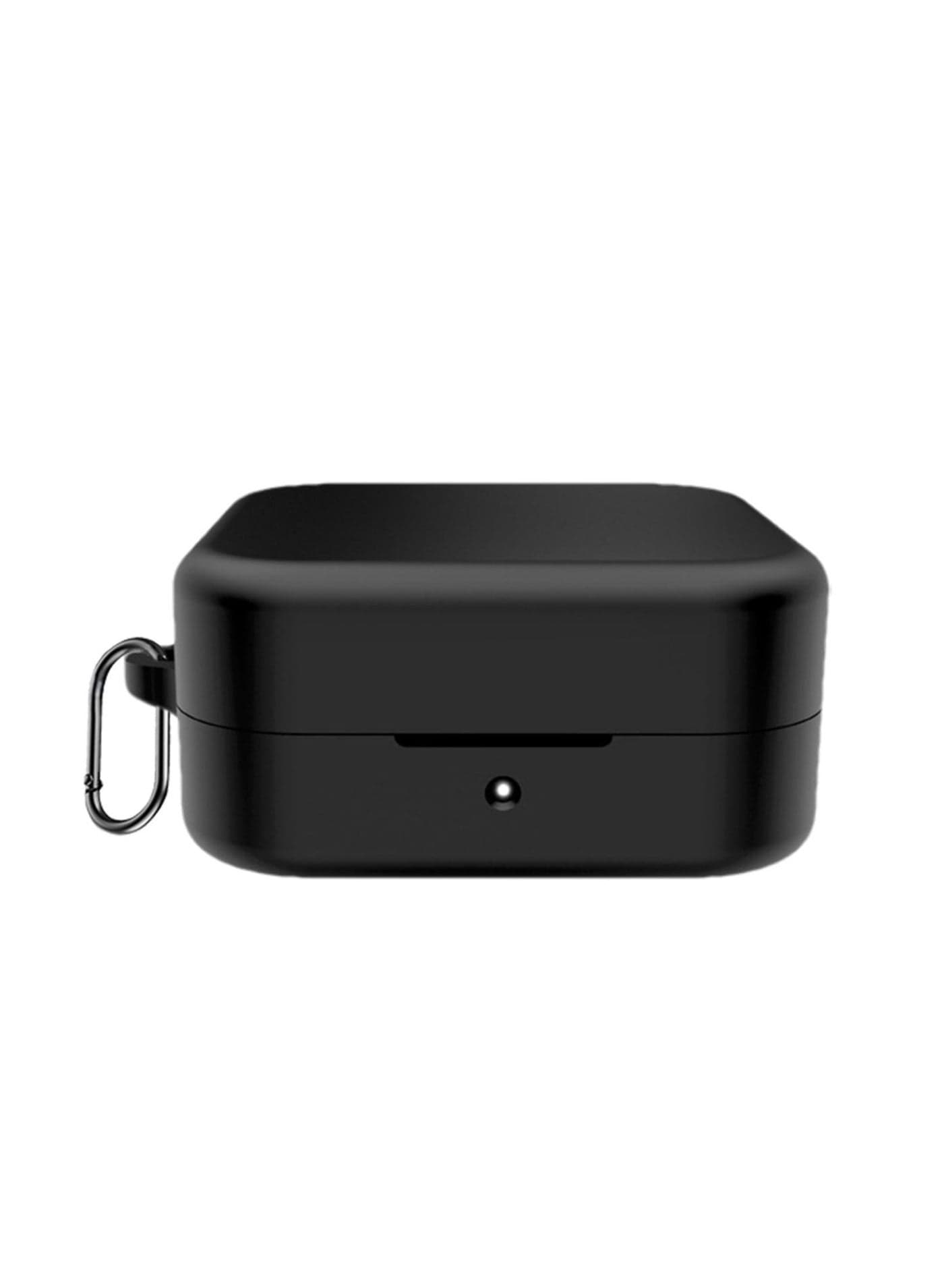 Silicone Case Compatible with CMF By Nothings Buds Headphone Protective Case for Wireless Headphones with Carabiner Anti-Drop Headset Case (Black)