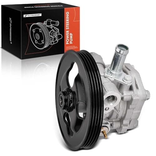 A-Premium Power Steering Pump, with Pulley, Compatible with Chevrolet Tracker 2001-2004, Suzuki Grand Vitara 1999-2005, XL-7 2002-2006, 2.5L 2.7L, Replace # 49100-52D00, 49100-65D30
