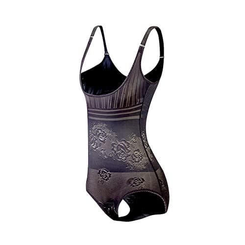 KSKshape Seamless Body Shaper Open Bust Shapewear Firm Control Bodysuit for women,Black,Large