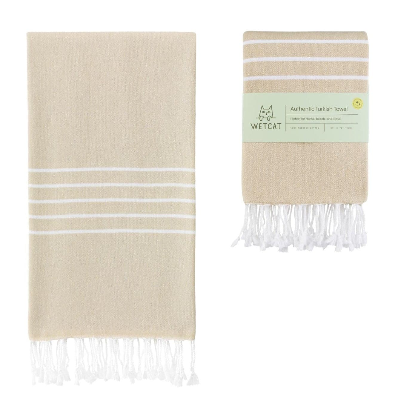 WETCAT Turkish Beach Towel Oversized 38x71 100 Turkish Cotton Made in Turkey Sand Free Extra Large Ultra Soft Quick Drying Compact Lightweight for Travel Sand