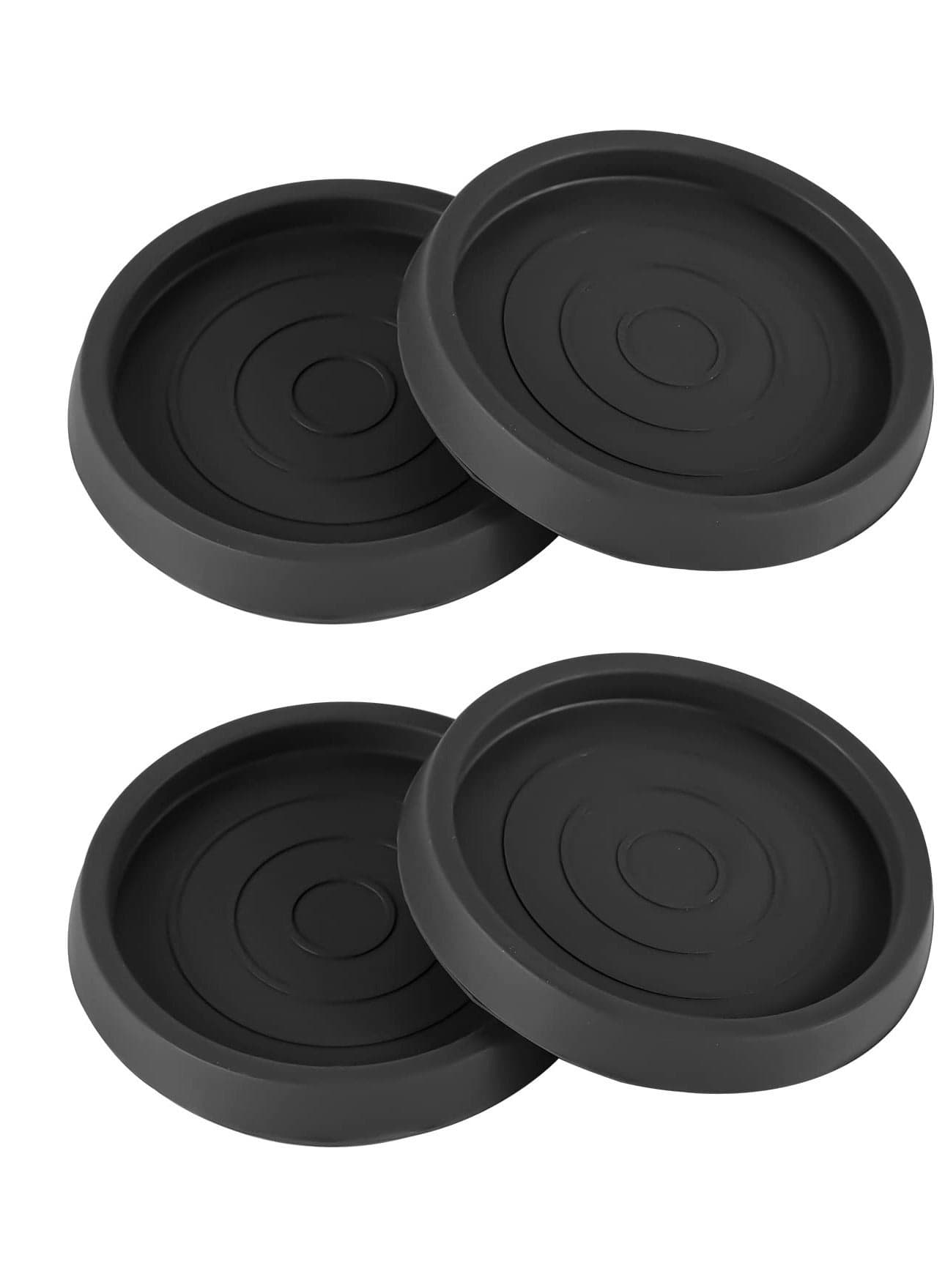 Round Sofa Non Slip Mat, 2.5inch Rubber Furniture Pads Slip,Premium for Hardwood Floors, Leg Protectors (Black,4 PCS)