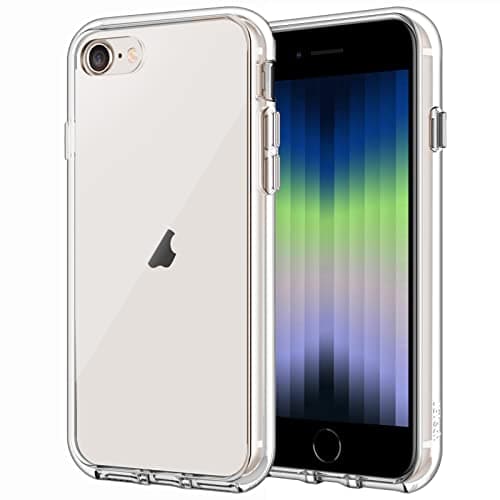 JETech Case for iPhone SE 32 20222020 Edition 47Inch NonYellowing Shockproof Phone Bumper Cover AntiScratch Clear Back Clear