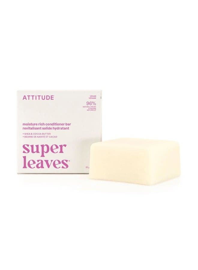 Moisture Rich Conditioner Bar, Natural Origin, for Ultra Dry and Damaged Hair, Shea & Cocoa Butter, Clean ingredients, Vegan, Coconut & Wild Berries Scent, 3 Oz