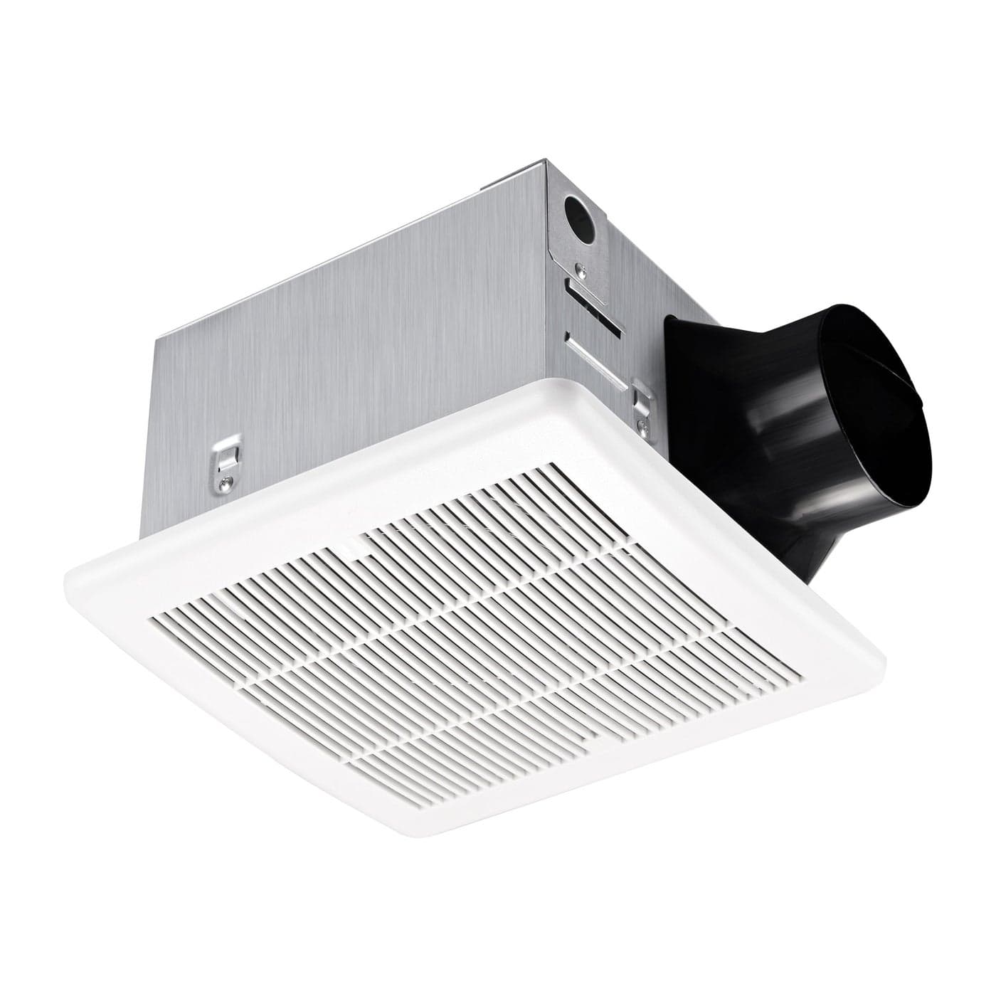Tech Drive Super Quiet 110 CFM 12 Sone Bathroom Ventilation and Exhaust Fan with Humidity Sensor No Attic access Needed Installation Ceiling Mounted FanWhite