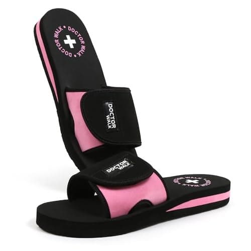 Doctor Walk Flip Flop for Women | Soft Comfortable | Breathable | Fashionable | Stylish | Trendy | Super soft | Lightweight | Anti-Slip Sole | Indoor & Outdoor | (DW-029) (Pink-08)