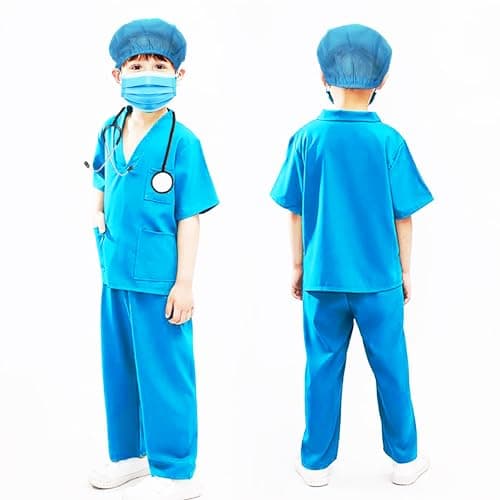 Fancy Agents Doctor Surgeon dress for kids | Surgeon Dress for Kids | Surgeon Costume for| Doctor Surgeon Fancy Dress Costume for Kid Boy/Girls (4-6 Years)