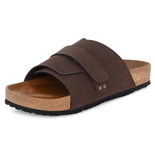 Centrino Mens Cushion Sliders/Slippers | PU Padding on the Footbed | Bounce Back Technology | Comfortable & LightWeight | Stylish & Everyday Flip Flops for Gents 6865-11_COFFEE_7