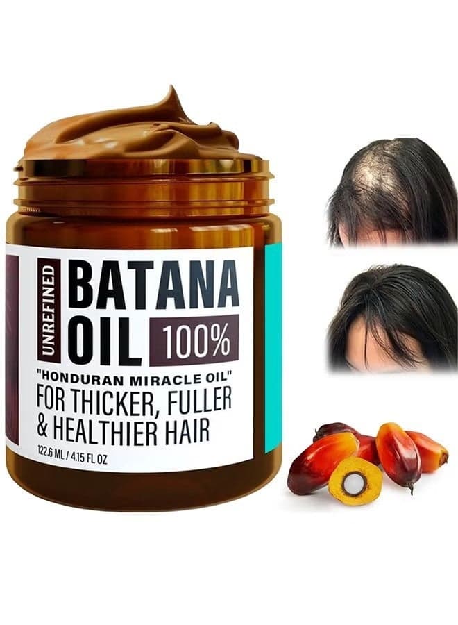 Batana Oil For Hair Growth, Natural Organic Hair Conditioner, Repairs Damaged Hair, Leaves Hair Smoother, Natural Hair Growth Oil, Helps With Frizz, For All Hair Types