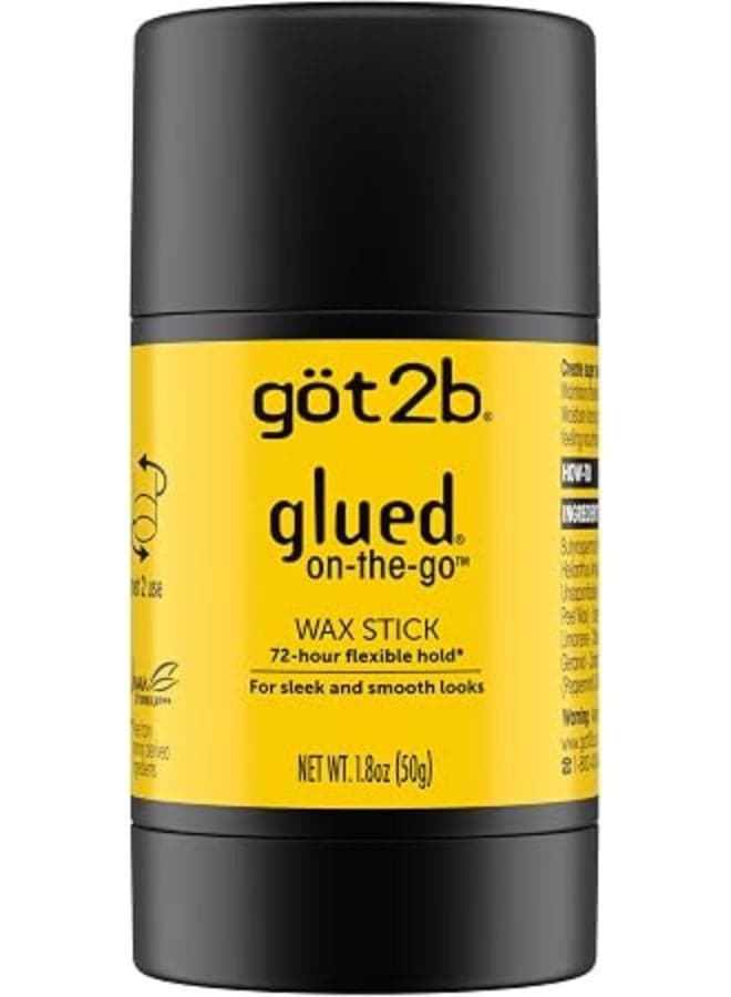 got2b Adhesive Wax Sticks, 1.8 oz, Smooth and Smooth Style, Helps Regulate Hair Without Crunches and Reduce Frizz