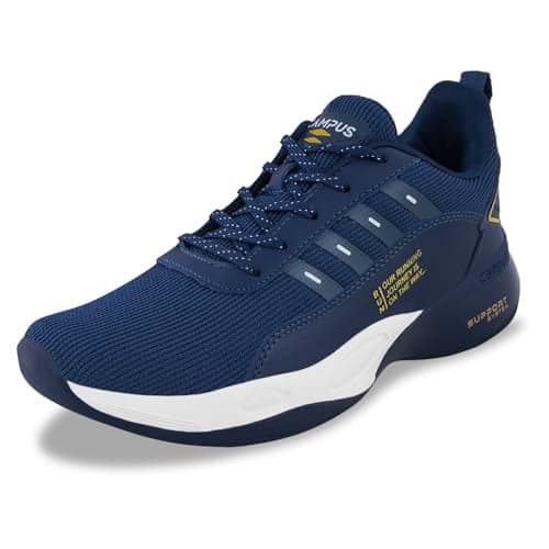 Campus Men's Terminator (N) M.BLU/LMN Running Shoes - 9UK/India 5G-846