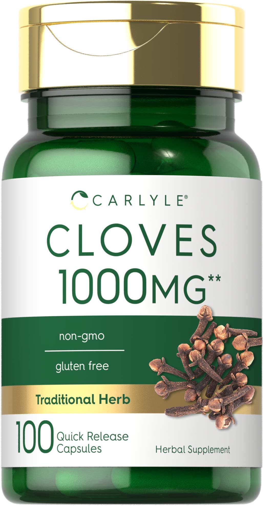Carlyle Cloves Supplement 1000mg 100 Capsules NonGMO Gluten Free