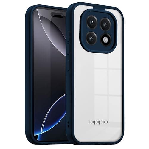 V-TAN Back Cover for Oppo F29 5G Compatible Case, Transparent Clear, TPU, Camera Protective Shockproof Cover, Blue