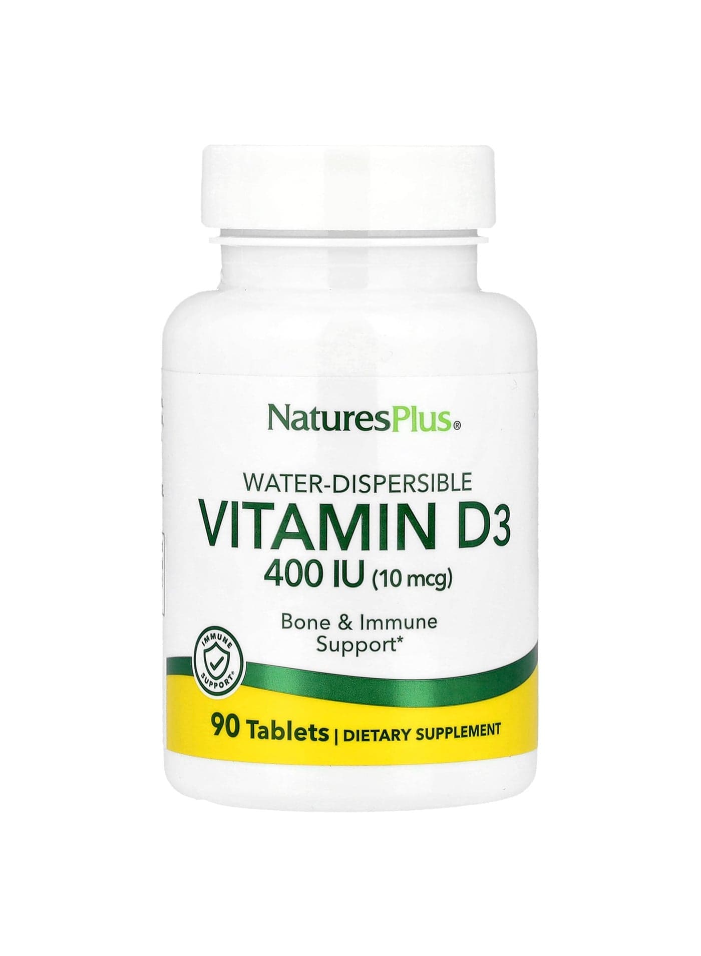 Water-Dispersible Vitamin D3, 10 mcg (400 IU), 90 Tablets